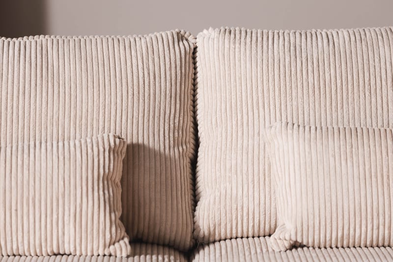 Copenhagen 5-personers Højrevendt U-formet Sofa med Divan og Chaiselong i Manchester - Beige - Møbler - Sofaer - U Sofa