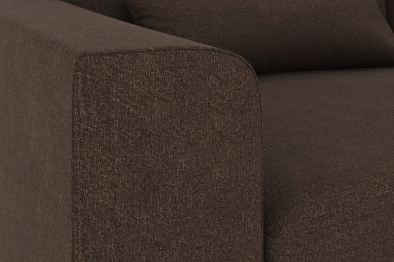 Copenhagen 5-personers Højrevendt U-formet Sofa med Divan og Chaiselong i Stof - Brun - Møbler - Sofaer - U Sofa