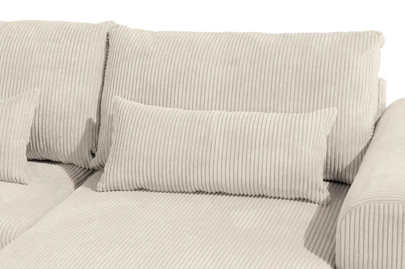 Copenhagen 5-personers Venstrevendt U-formet Sofa med Divan og Chaiselong i Manchester - Beige - Møbler - Sofaer - U Sofa