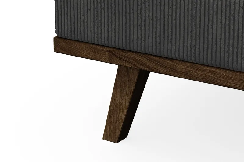 Copenhagen 5-personers Venstrevendt U-formet Sofa med Divan og Chaiselong i Manchester - Mørkegrå - Møbler - Sofaer - U Sofa