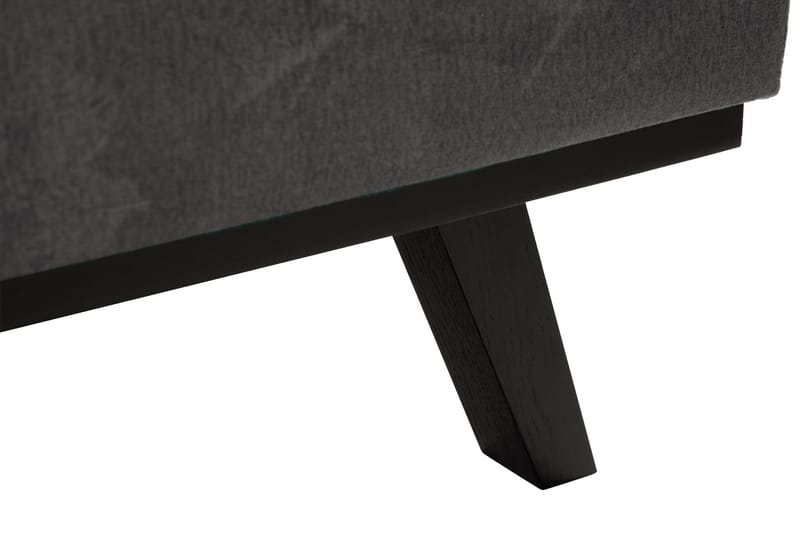 Copenhagen 5-personers Venstrevendt U-formet Sofa med Divan og Chaiselong i Fløjl - Mørkegrå - Møbler - Sofaer - U Sofa