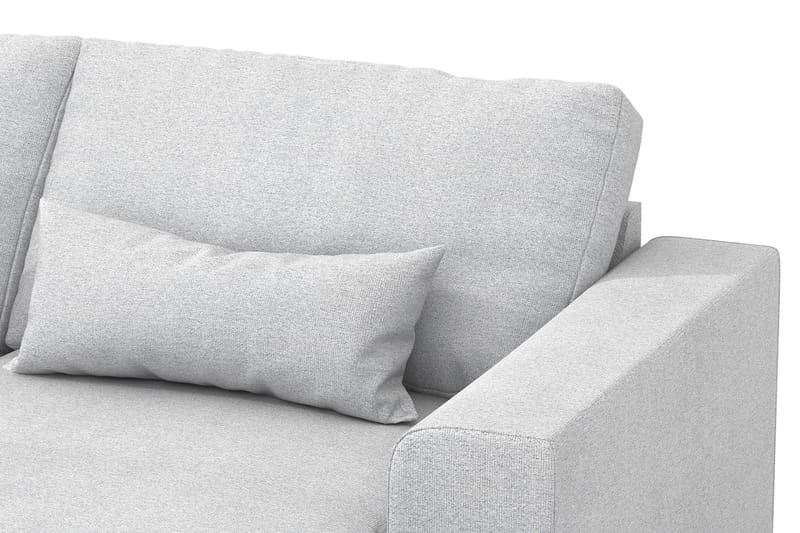 Copenhagen 5-personers Venstrevendt U-formet Sofa med Divan og Chaiselong i Stof - Lysegrå - Møbler - Sofaer - U Sofa
