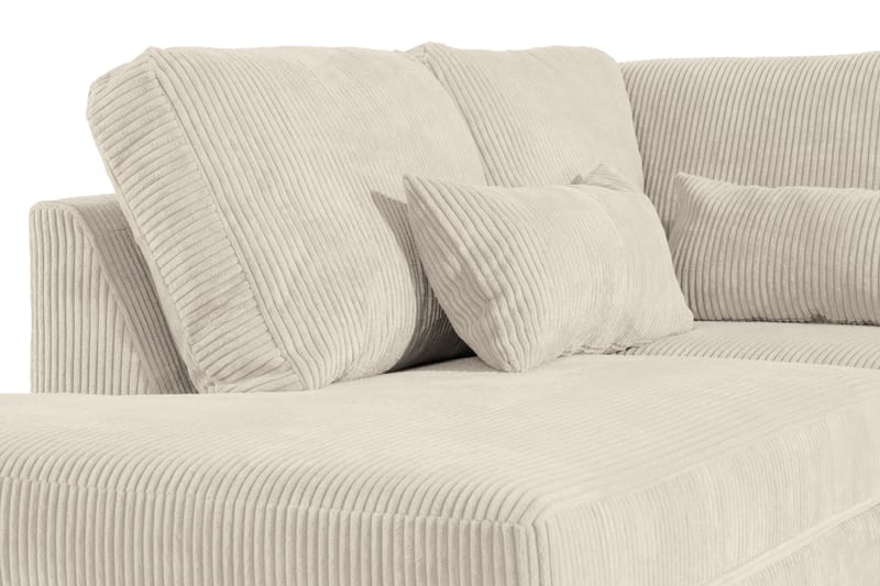 Copenhagen 5-personers Højrevendt U-formet Sofa med Divan og Chaiselong i Manchester - Beige - Møbler - Sofaer - U Sofa