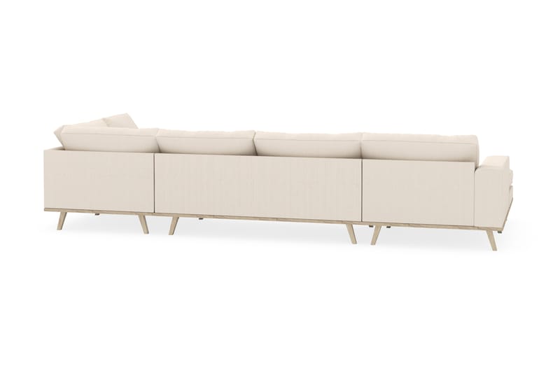 Copenhagen 5-personers Højrevendt U-formet Sofa med Divan og Chaiselong i Manchester - Beige - Møbler - Sofaer - U Sofa