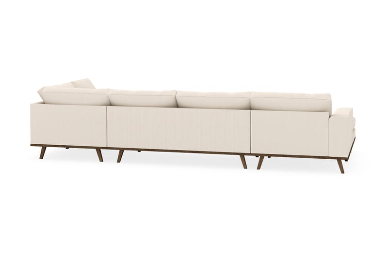 Copenhagen 5-personers Højrevendt U-formet Sofa med Divan og Chaiselong i Manchester - Beige - Møbler - Sofaer - U Sofa