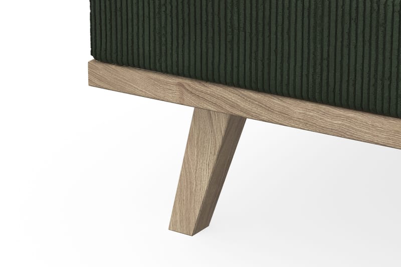 Copenhagen 5-personers Venstrevendt U-formet Sofa med Divan og Chaiselong i Manchester - Mørkegrøn - Møbler - Sofaer - U Sofa