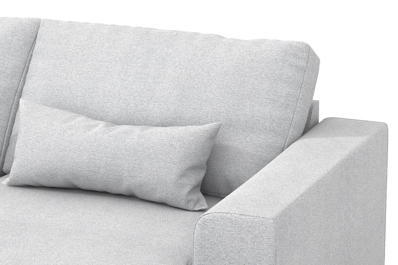 Copenhagen 5-personers Venstrevendt U-formet Sofa med Divan og Chaiselong i Stof - Lysegrå - Møbler - Sofaer - U Sofa