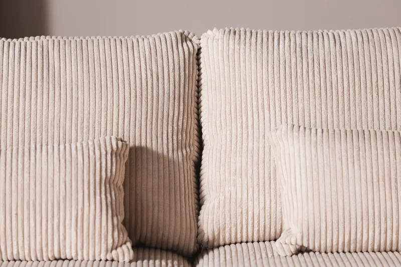 Copenhagen 5-personers Højrevendt U-formet Large Sofa med Divan og Chaiselong i Manchester - Beige - Møbler - Sofaer - U Sofa