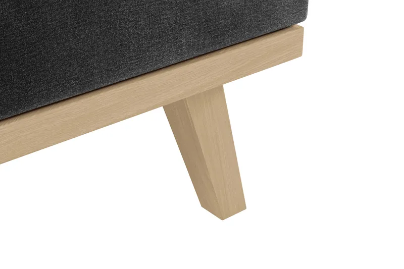 Copenhagen 5-personers Højrevendt U-formet Sofa med Divan og Chaiselong i Fløjl - Mørkegrå - Møbler - Sofaer - U Sofa