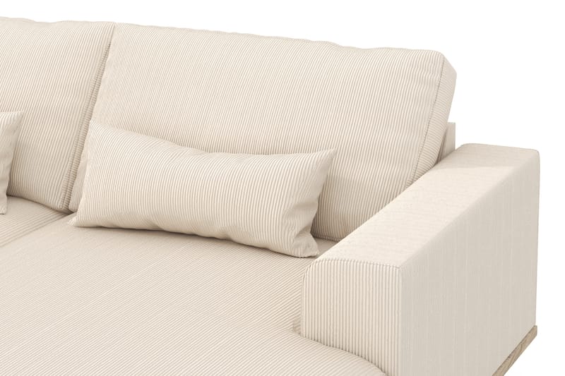 Copenhagen 5-personers Venstrevendt U-formet Sofa med Divan og Chaiselong i Manchester - Beige - Møbler - Sofaer - U Sofa