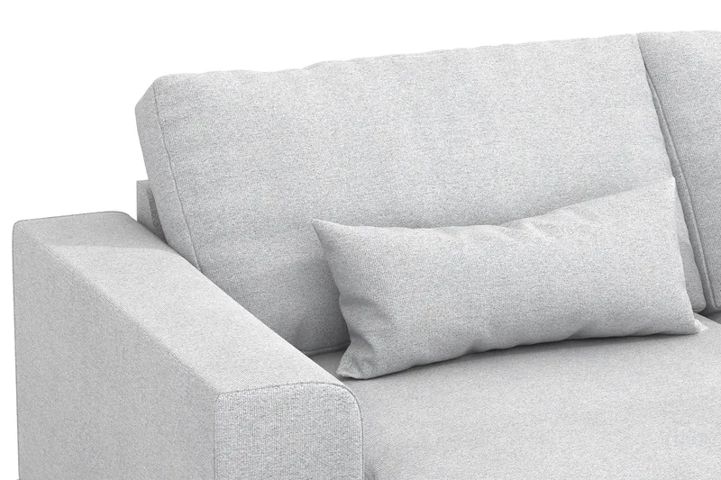 Copenhagen 5-personers Højrevendt U-formet Sofa med Divan og Chaiselong i Stof - Lysegrå - Møbler - Sofaer - U Sofa