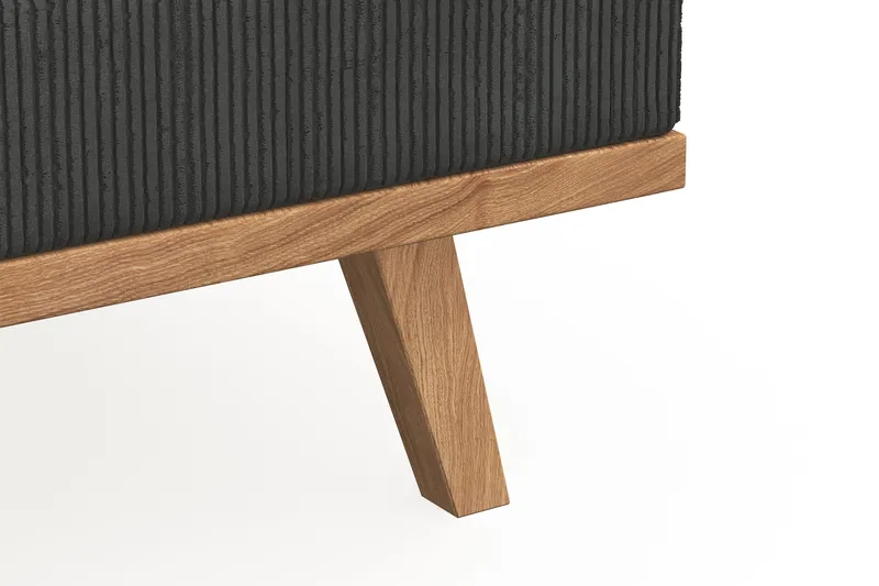 Copenhagen 5-personers Højrevendt U-formet Sofa med Divan og Chaiselong i Manchester - Mørkegrå - Møbler - Sofaer - U Sofa