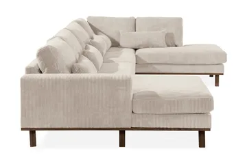 Copenhagen 5-personers Højrevendt U-formet Large Sofa med Divan og Chaiselong i Manchester - Beige - Møbler - Sofaer - U Sofa