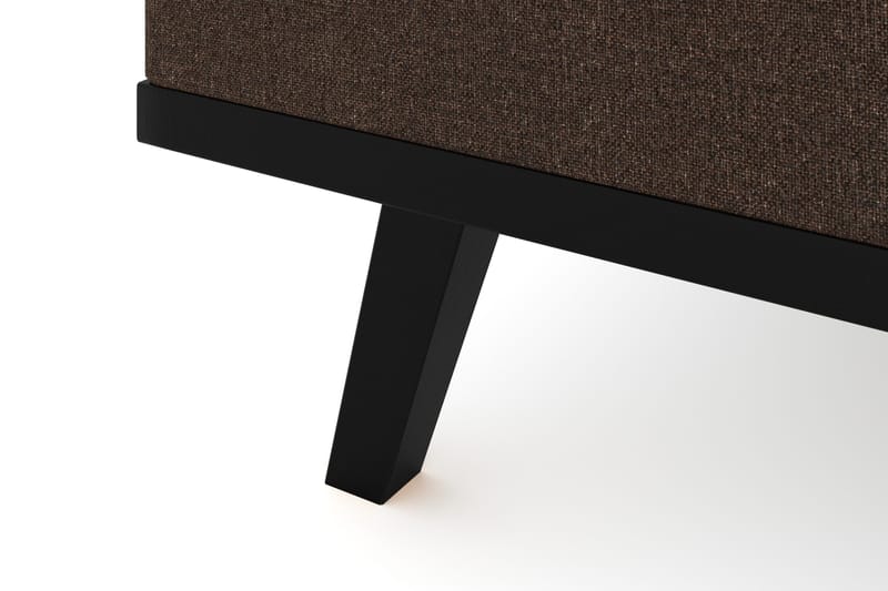 Copenhagen 5-personers Venstrevendt U-formet Sofa med Divan og Chaiselong i Stof - Brun - Møbler - Sofaer - U Sofa