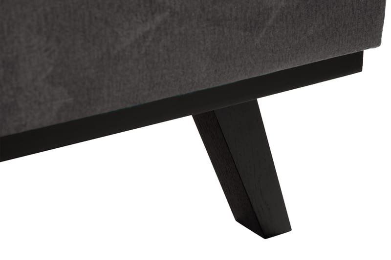 Copenhagen 5-personers Venstrevendt U-formet Sofa med Divan og Chaiselong i Fløjl - Mørkegrå - Møbler - Sofaer - U Sofa