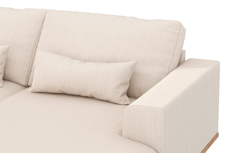 Copenhagen 5-personers Venstrevendt U-formet Sofa med Divan og Chaiselong i Manchester - Beige - Møbler - Sofaer - U Sofa