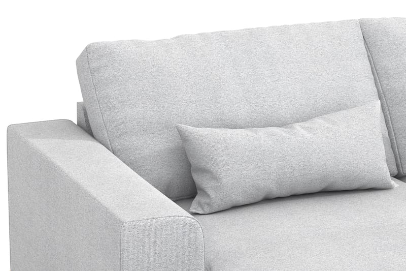 Copenhagen 5-personers Højrevendt U-formet Sofa med Divan og Chaiselong i Stof - Lysegrå - Møbler - Sofaer - U Sofa