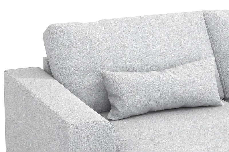Copenhagen 5-personers Højrevendt U-formet Sofa med Divan og Chaiselong i Stof - Lysegrå - Møbler - Sofaer - U Sofa