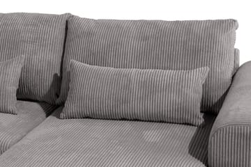 Copenhagen 5-personers Venstrevendt U-formet Sofa med Divan og Chaiselong i Manchester - Mørkegrå - Møbler - Sofaer - U Sofa