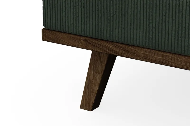 Copenhagen 5-personers Venstrevendt U-formet Sofa med Divan og Chaiselong i Manchester - Mørkegrøn - Møbler - Sofaer - U Sofa