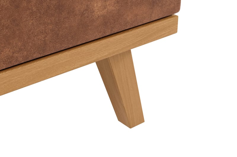 Copenhagen 5-personers Venstrevendt U-formet Large Sofa med Divan og Chaiselong i Kunstlæder - Brun - Møbler - Sofaer - U Sofa