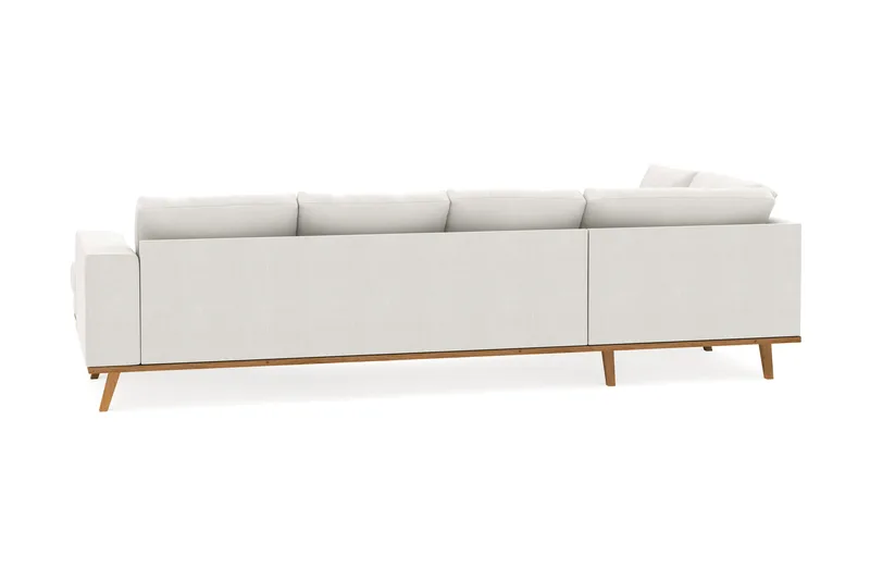 Copenhagen Compact 4-personers Venstrevendt U-formet Sofa med Divan og Chaiselong i Stof - Lysegrå - Møbler - Sofaer - U Sofa