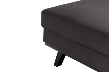 Copenhagen Compact 4-personers Venstrevendt U-formet Large Sofa med Divan og Chaiselong i Fløjl - Mørkegrå - Møbler - Sofaer - U Sofa