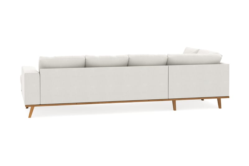 Copenhagen Compact 4-personers Venstrevendt U-formet Sofa med Divan og Chaiselong i Stof - Lysegrå - Møbler - Sofaer - U Sofa