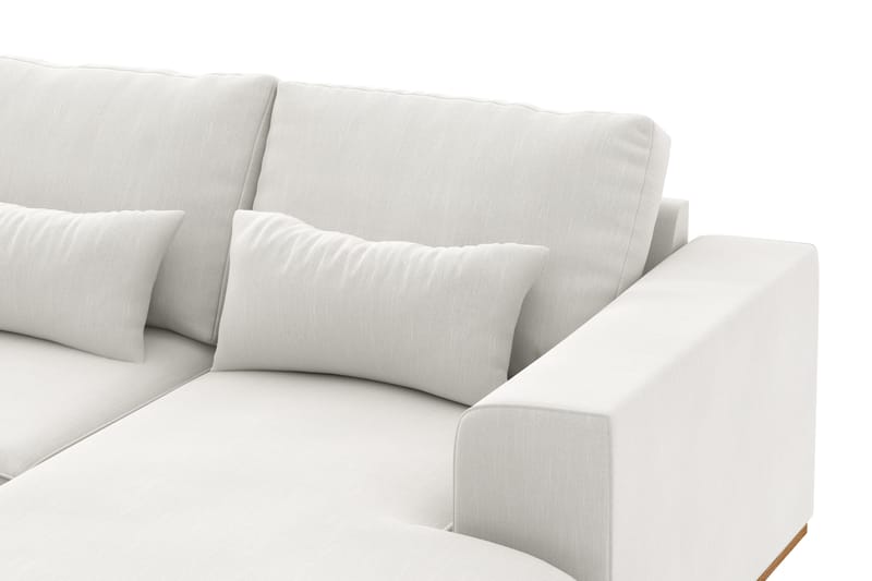 Copenhagen Compact 4-personers Venstrevendt U-formet Sofa med Divan og Chaiselong i Stof - Lysegrå - Møbler - Sofaer - U Sofa