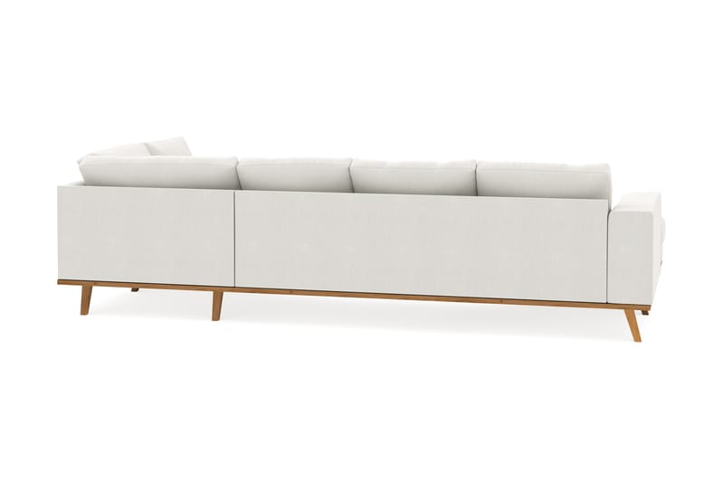 Copenhagen Compact 4-personers Højrevendt U-formet Sofa med Divan og Chaiselong i Stof - Lysegrå - Møbler - Sofaer - U Sofa