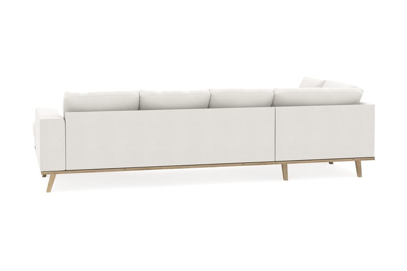 Copenhagen Compact 4-personers Venstrevendt U-formet Sofa med Divan og Chaiselong i Stof - Lysegrå - Møbler - Sofaer - U Sofa