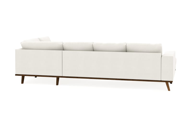 Copenhagen Compact 4-personers Højrevendt U-formet Large Sofa med Divan og Chaiselong i Stof - Lysegrå - Møbler - Sofaer - U Sofa