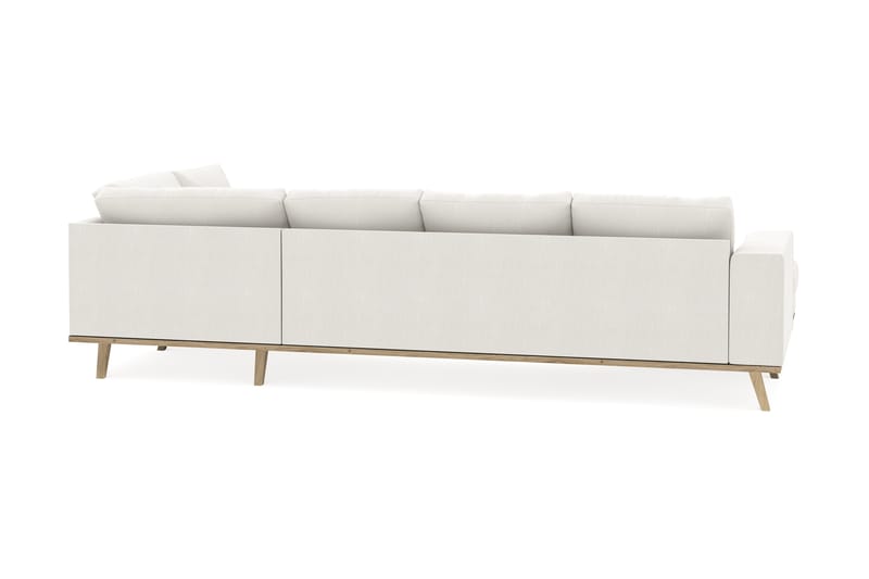 Copenhagen Compact 4-personers Højrevendt U-formet Sofa med Divan og Chaiselong i Stof - Lysegrå - Møbler - Sofaer - U Sofa