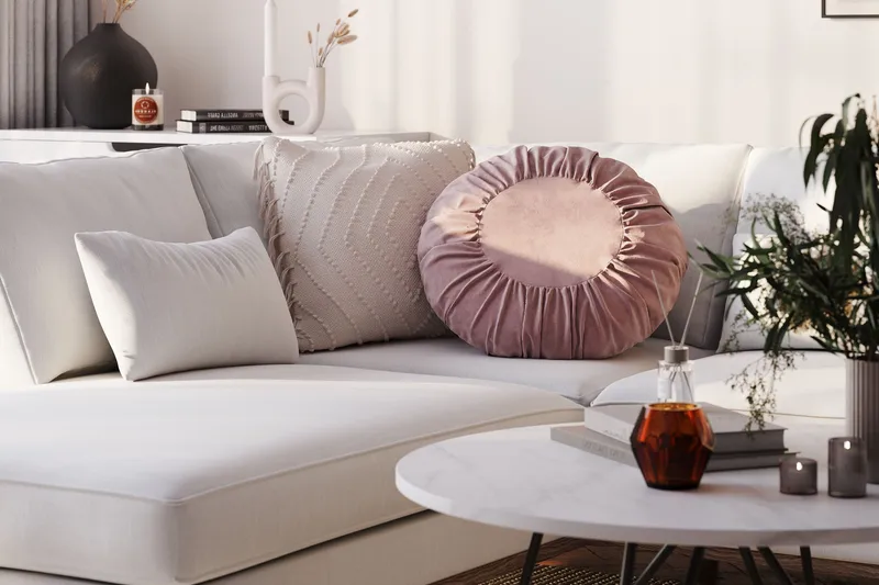 Copenhagen Compact 4-personers Venstrevendt U-formet Sofa med Divan og Chaiselong i Stof - Lysegrå - Møbler - Sofaer - U Sofa