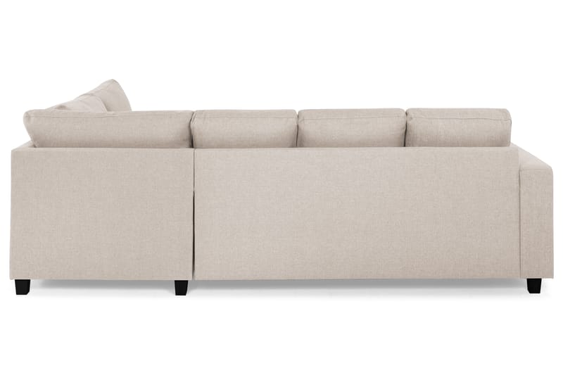 Crazy 4-personers Højrevendt U-formet Small Sofa med Chaiselong i Stof - Beige - Møbler - Sofaer - U Sofa