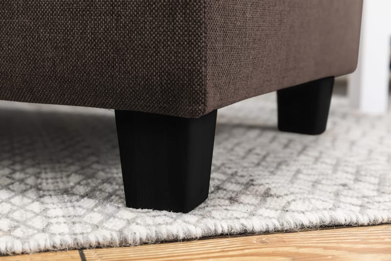 Crazy 4-personers Højrevendt U-formet Small Sofa med Chaiselong i Stof - Brun - Møbler - Sofaer - U Sofa