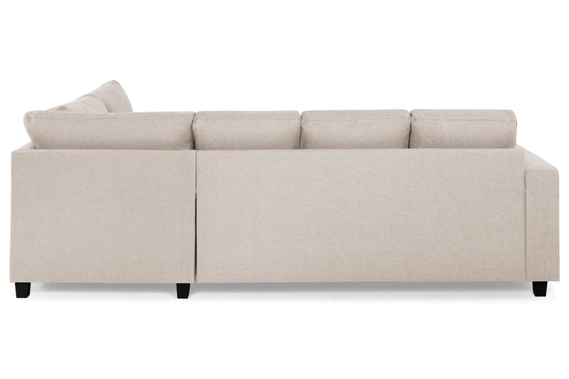 Crazy 4-personers Højrevendt U-formet Small Sofa med Chaiselong i Stof - Beige - Møbler - Sofaer - U Sofa