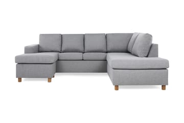 Crazy 4-personers Højrevendt U-formet Large Sofa med Chaiselong i Stof