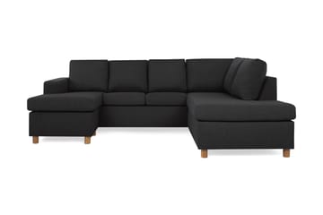 Crazy 4-personers Højrevendt U-formet Large Sofa med Chaiselong i Stof
