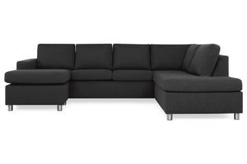 Crazy 4-personers Højrevendt U-formet Large Sofa med Chaiselong i Stof
