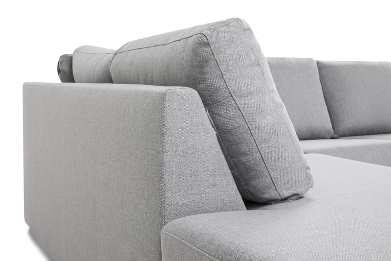 Crazy 4-personers Venstrevendt U-formet Large Sofa med Chaiselong i Stof - Grå - Møbler - Sofaer - U Sofa