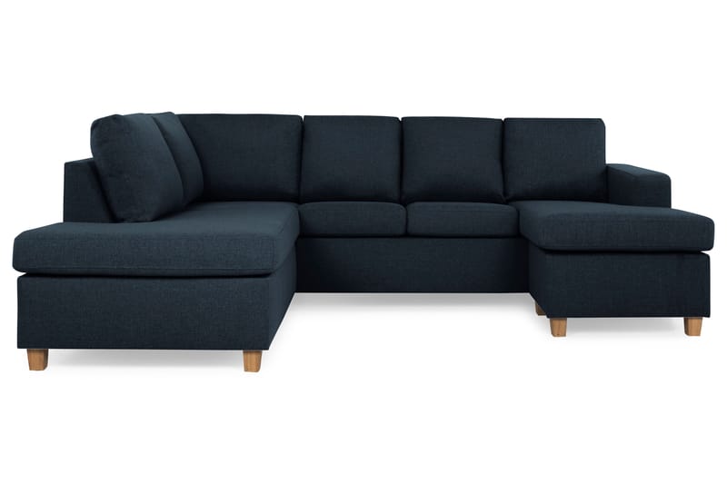 Crazy 4-personers Venstrevendt U-formet Large Sofa med Chaiselong i Stof - Blå - Møbler - Sofaer - U Sofa