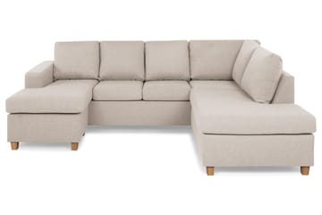 Crazy 4-personers Højrevendt U-formet Small Sofa med Chaiselong i Stof