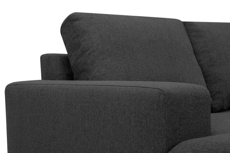 Crazy 4-personers Højrevendt U-formet Small Sofa med Chaiselong i Stof - Mørkegrå - Møbler - Sofaer - U Sofa