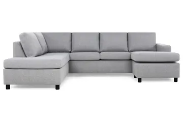 Crazy 4-personers Venstrevendt U-formet Large Sofa med Chaiselong i Stof