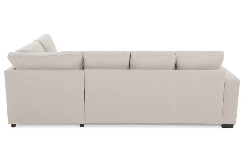 Crazy 4-personers Højrevendt U-formet Small Sofa med Chaiselong i Stof - Beige - Møbler - Sofaer - U Sofa