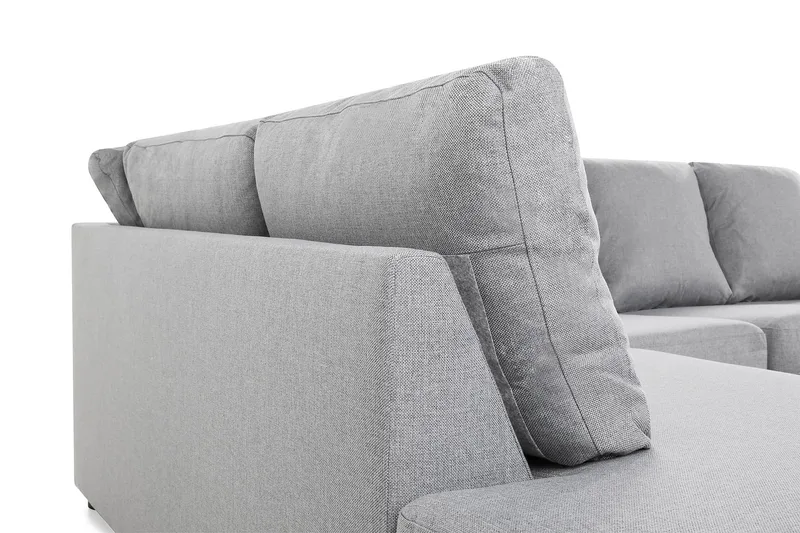 Crazy 4-personers Venstrevendt U-formet Large Sofa med Chaiselong i Stof - Grå - Møbler - Sofaer - U Sofa