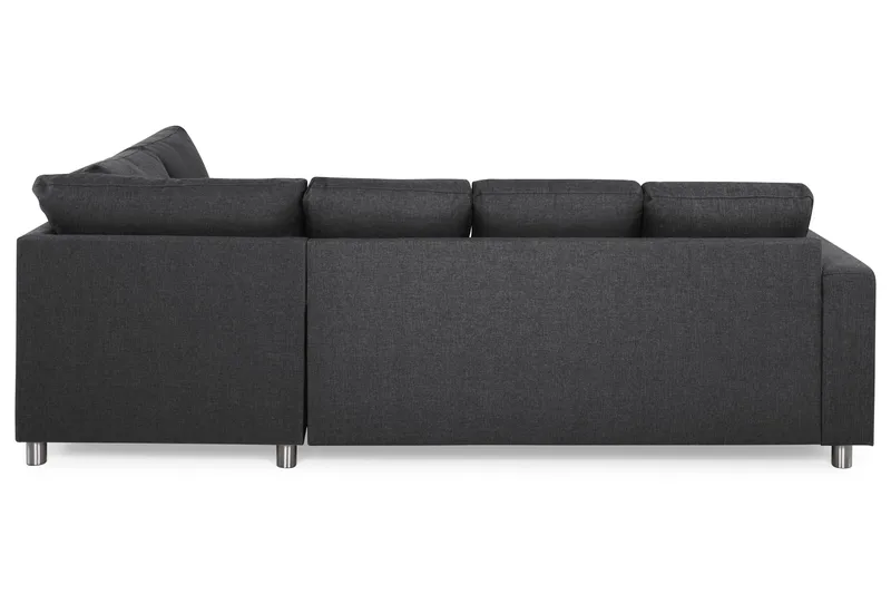Crazy 4-personers Højrevendt U-formet Small Sofa med Chaiselong i Stof - Mørkegrå - Møbler - Sofaer - U Sofa