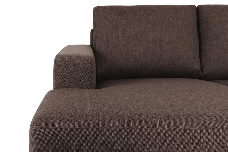 Crazy 4-personers Højrevendt U-formet Small Sofa med Chaiselong i Stof - Brun - Møbler - Sofaer - U Sofa