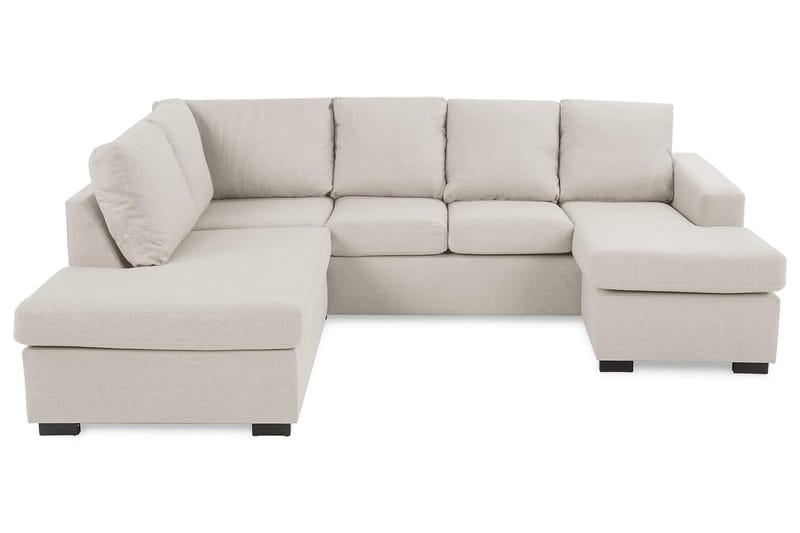 Crazy 4-personers Venstrevendt U-formet Large Sofa med Chaiselong i Stof - Beige - Møbler - Sofaer - U Sofa